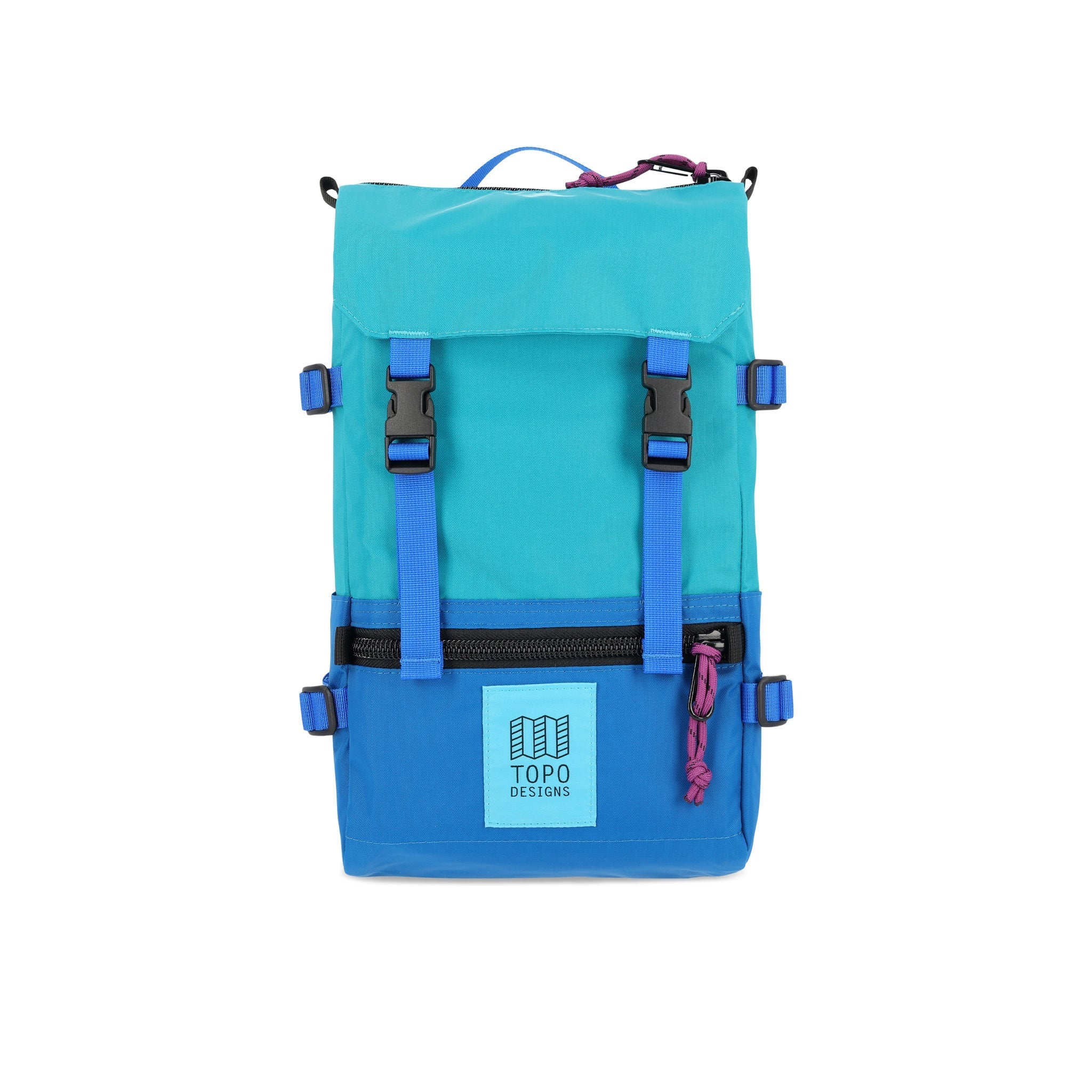 Topo Designs Rover Pack Mini backpack in recycled "Tile Blue / Blue"