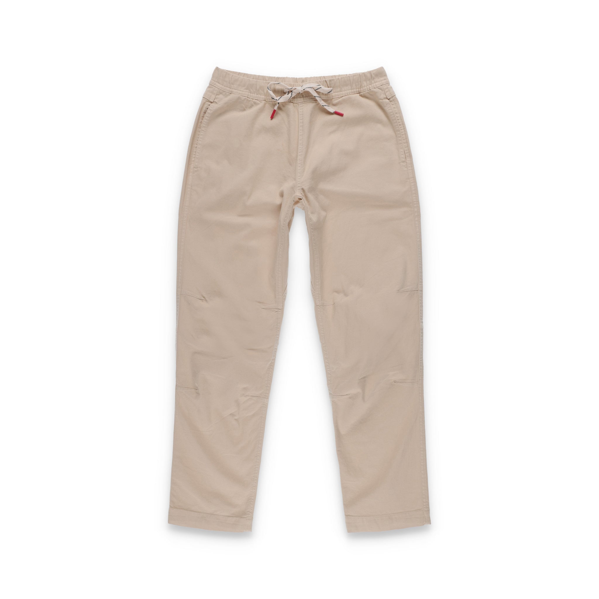 Topo Designs Women's Dirt Pants in 100% organic cotton with drawstring waist in "Sand" white