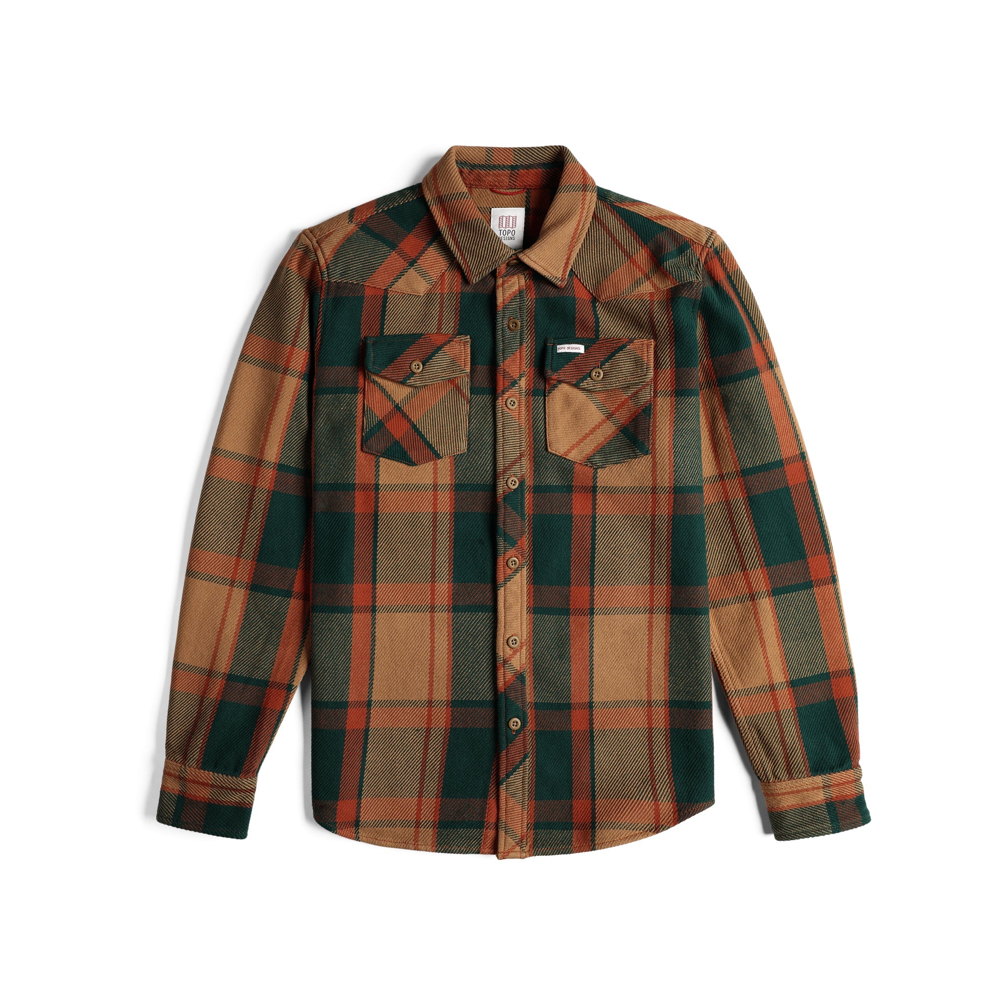 Mountain Shirt Heavyweight in "Khaki Multi Plaid"