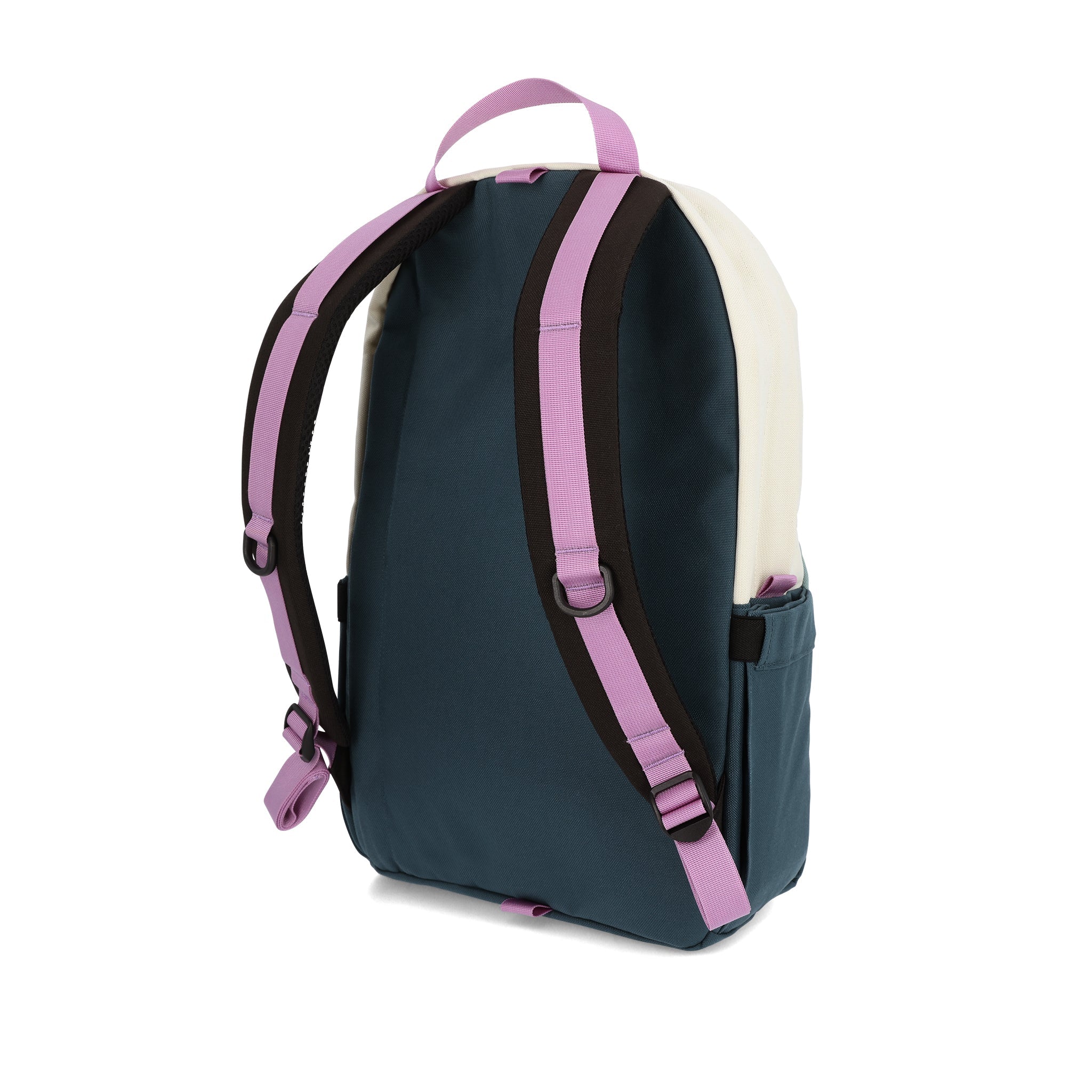 Topo Designs Daypack Classic 100% recycled nylon laptop backpack for work or school in "Sage / Pond Blue".