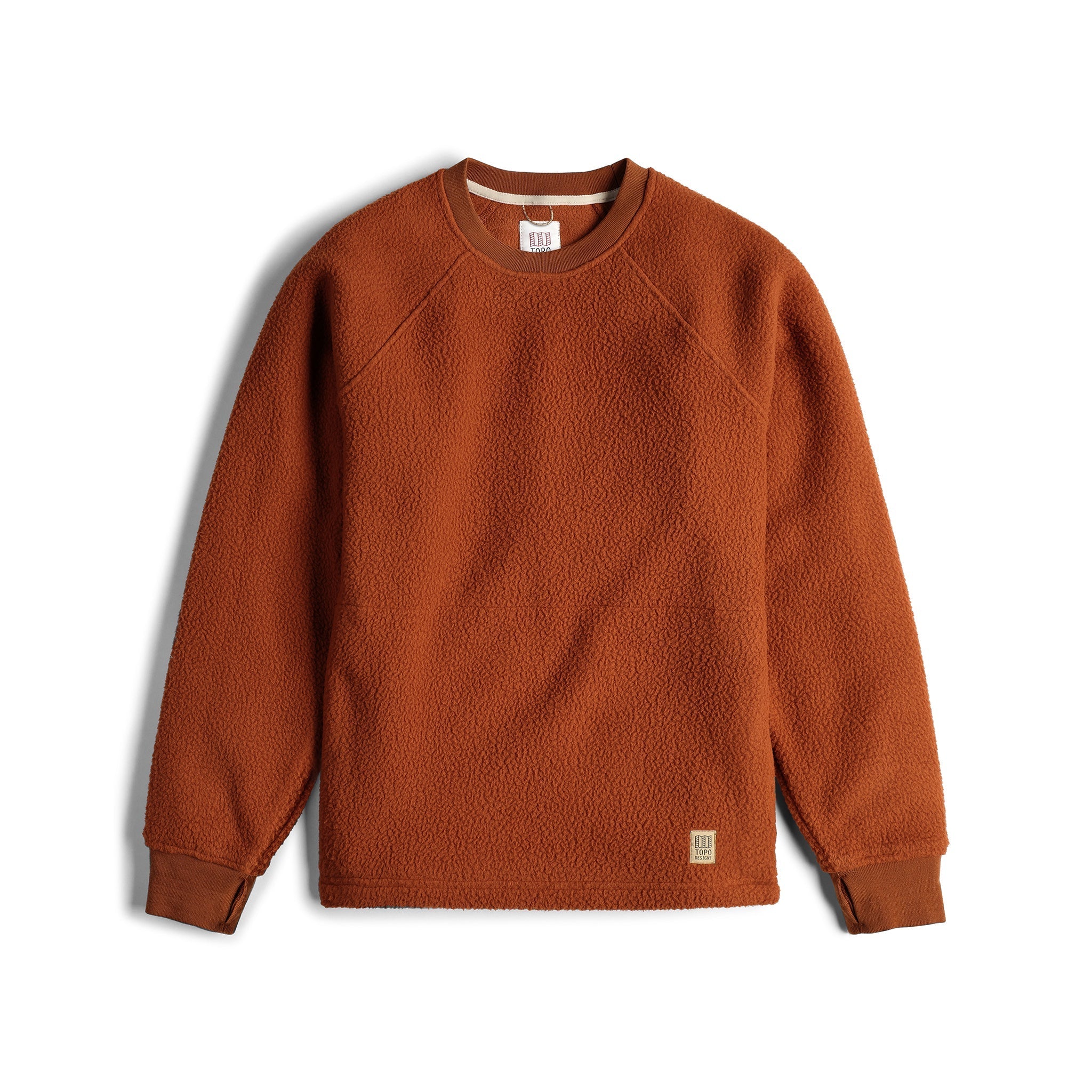 Mountain Fleece Crewneck in "Brick"