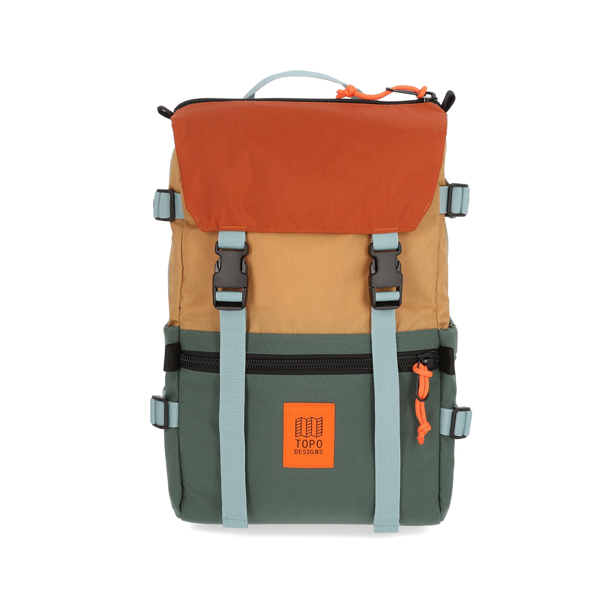 Topo Designs Rover Pack Classic laptop backpack in "Forest / Khaki".