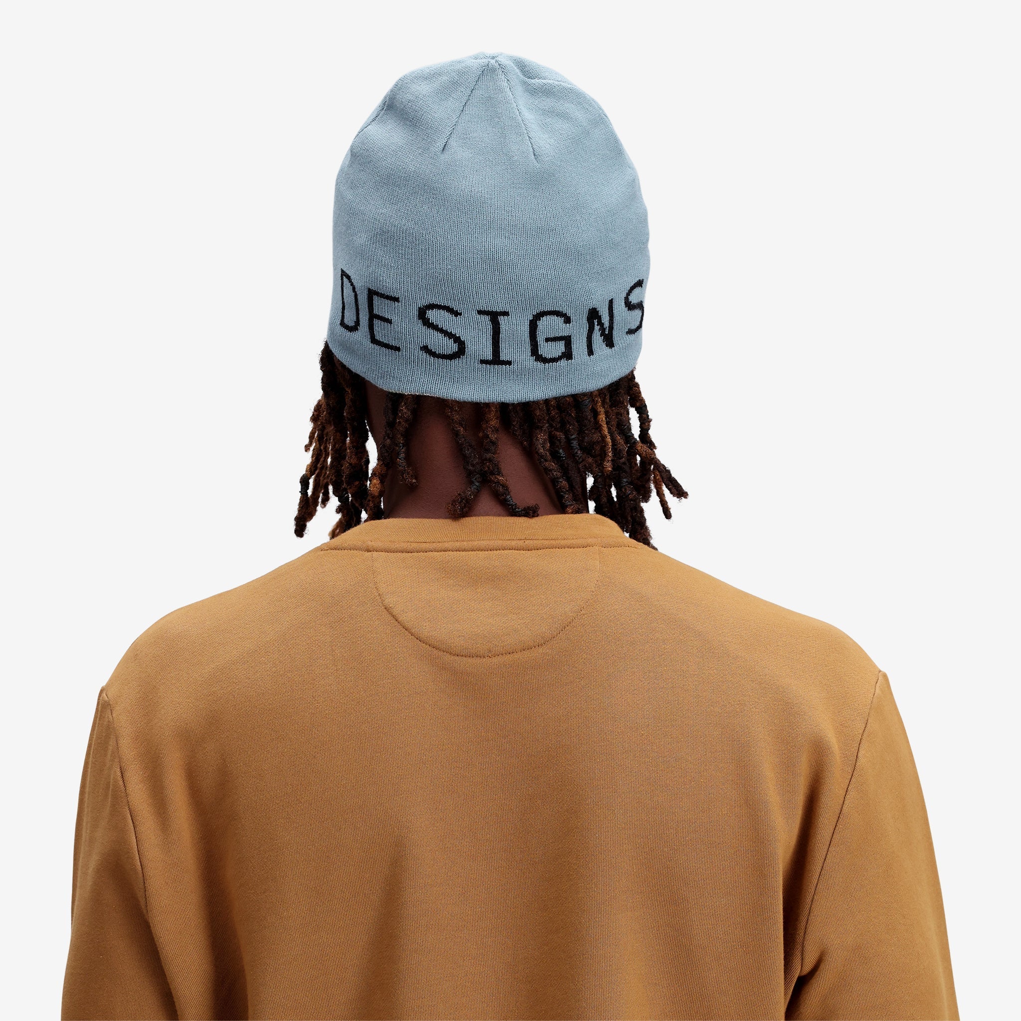 Topo Designs Slim Fitted Beanie "Sand / Goblin Blue"