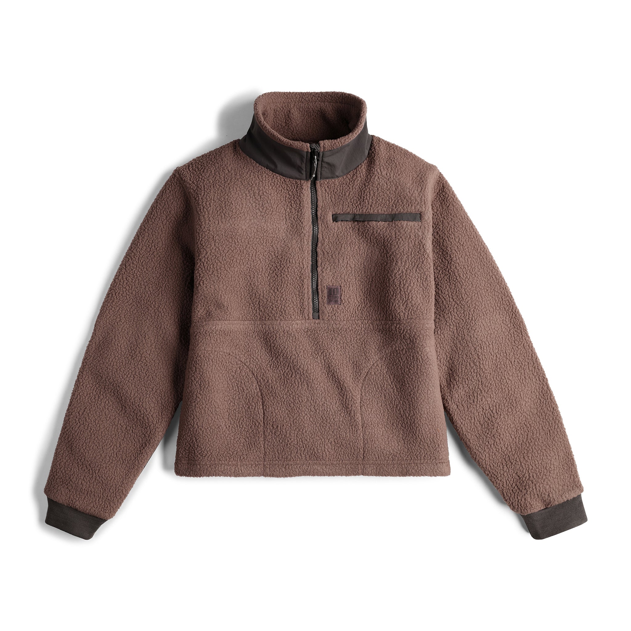 W Mountain Fleece Pullover in "Peppercorn / Charcoal"