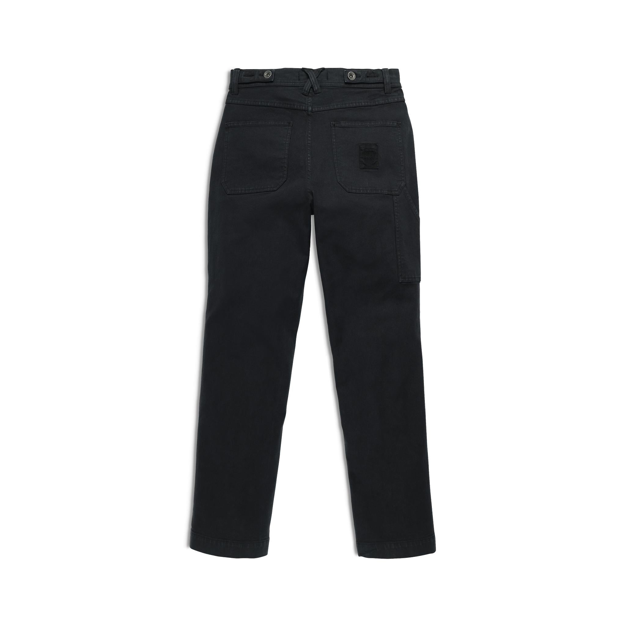 Back View of Topo Designs Dirt Utility Pants - Women's  in "Black"