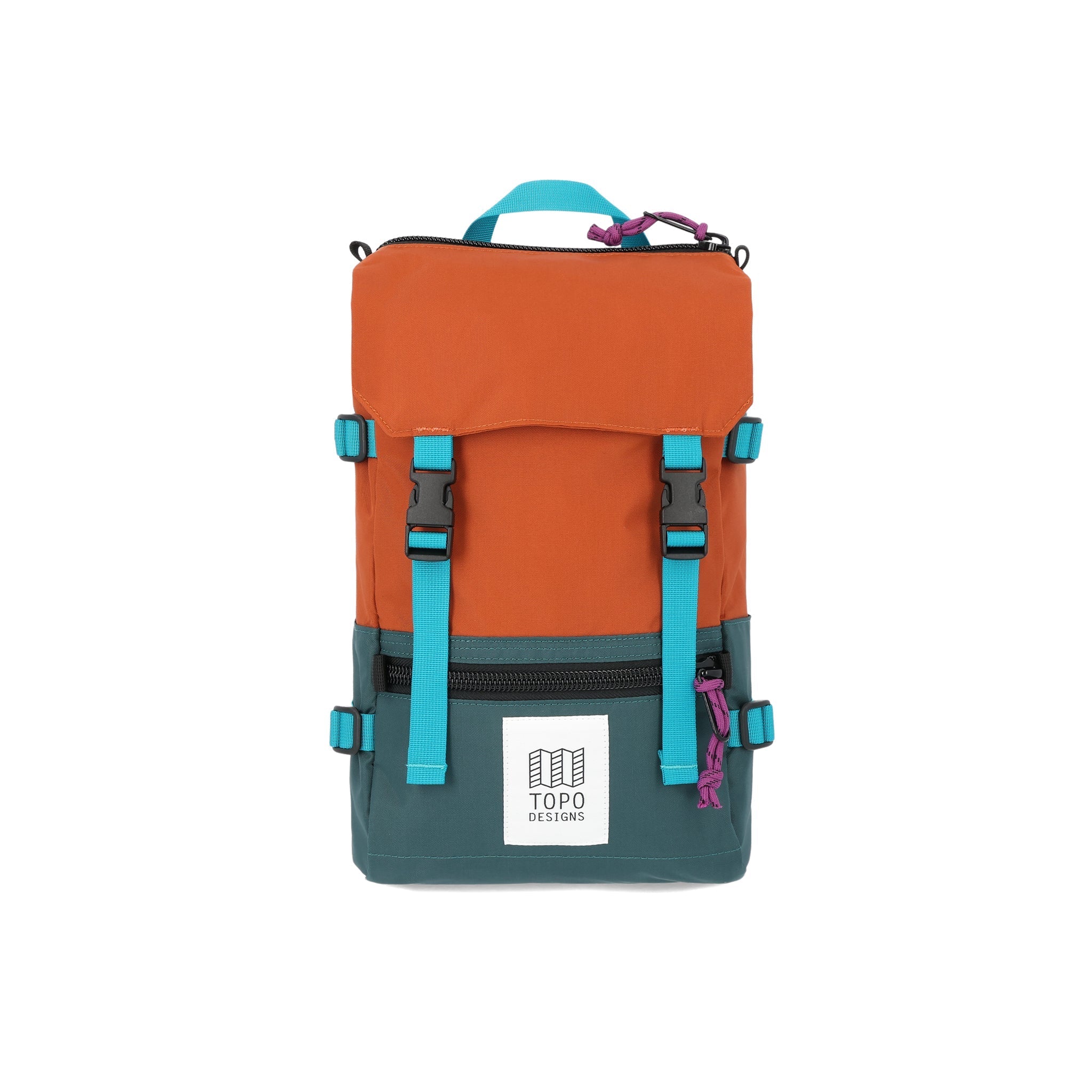 Topo Designs Rover Pack Mini backpack in recycled "Botanic Green / Clay".