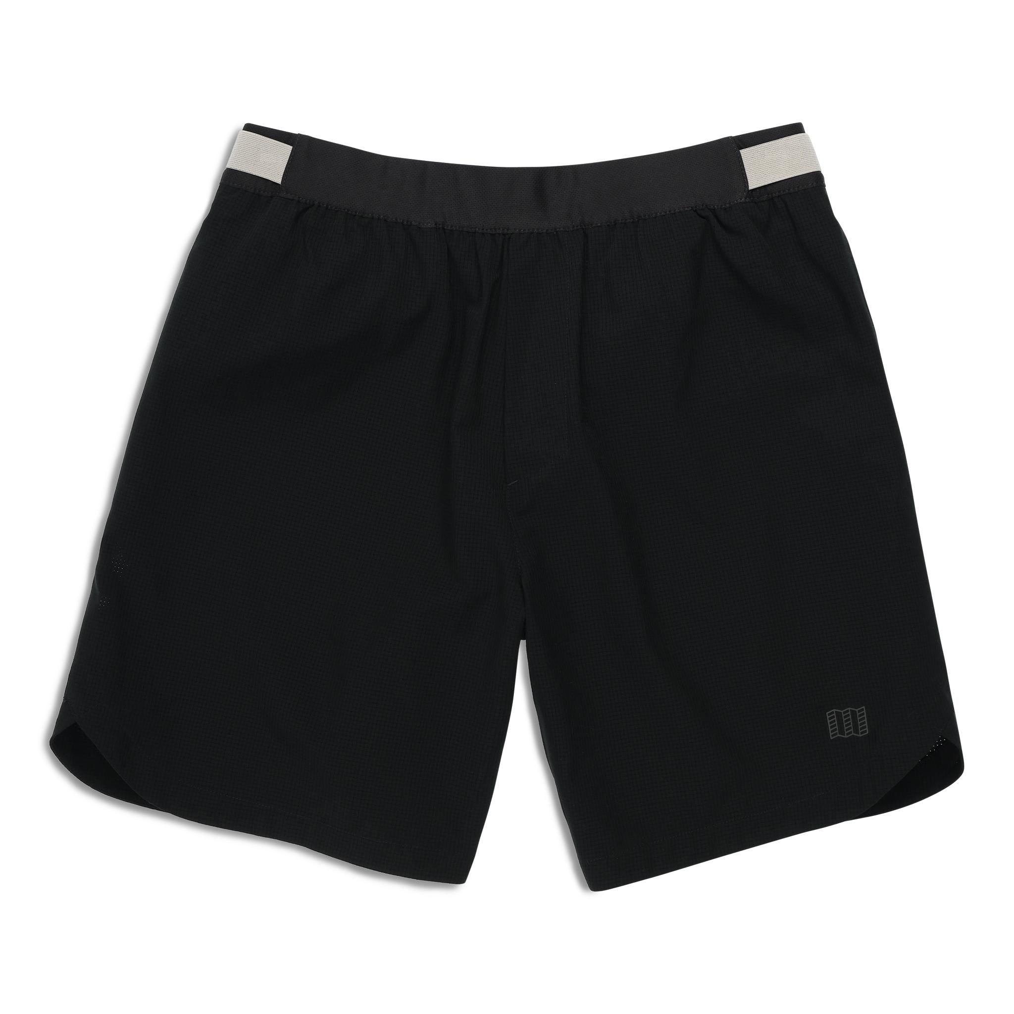 Front View of Topo Designs Global Trek Shorts 7" - Men's in "Black"