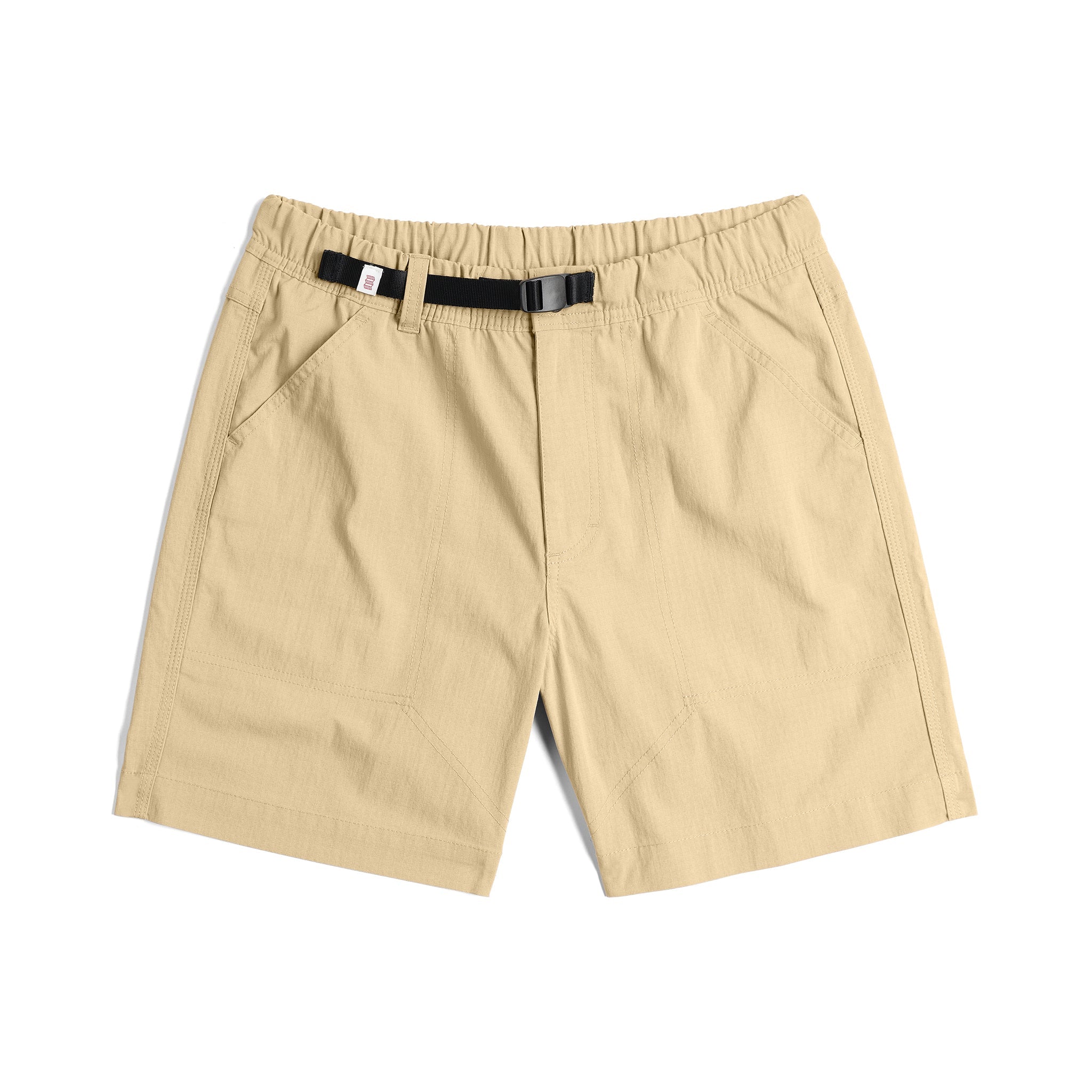 Front View of Topo Designs Mountain Short Ripstop - Men's in "Sahara"