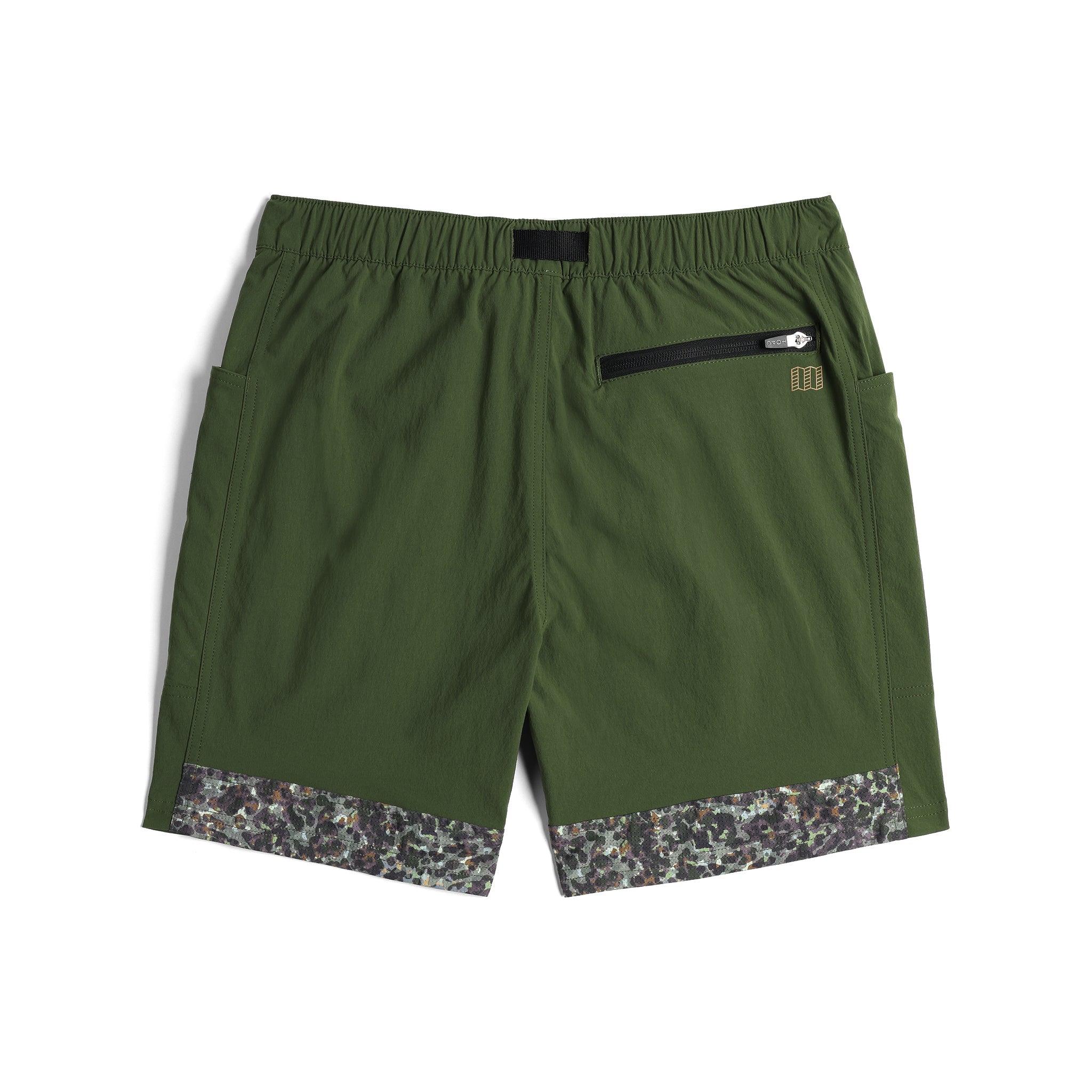 Back View of Topo Designs Retro River Shorts - Men's in "Black / Meteor"