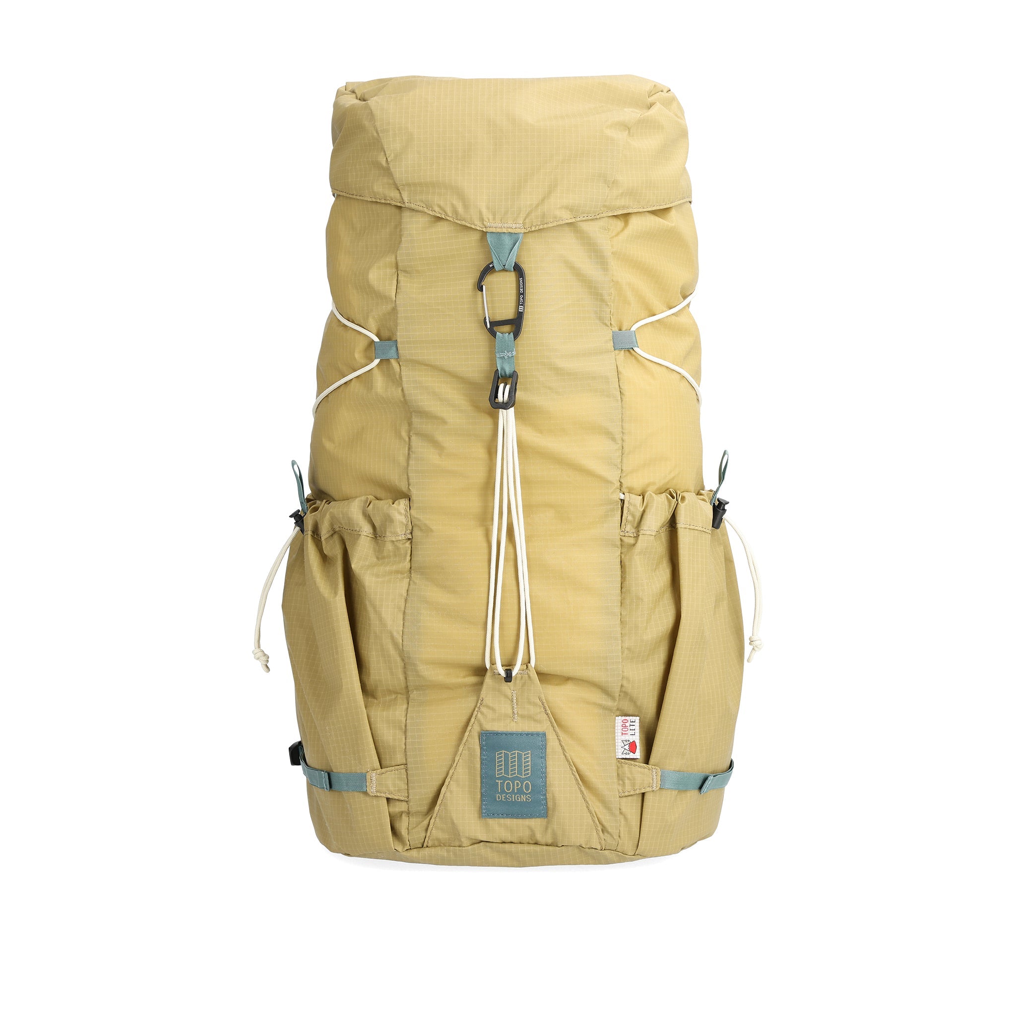 Front View of Topo Designs Topolite™ Cinch Pack 16L in "Moss"