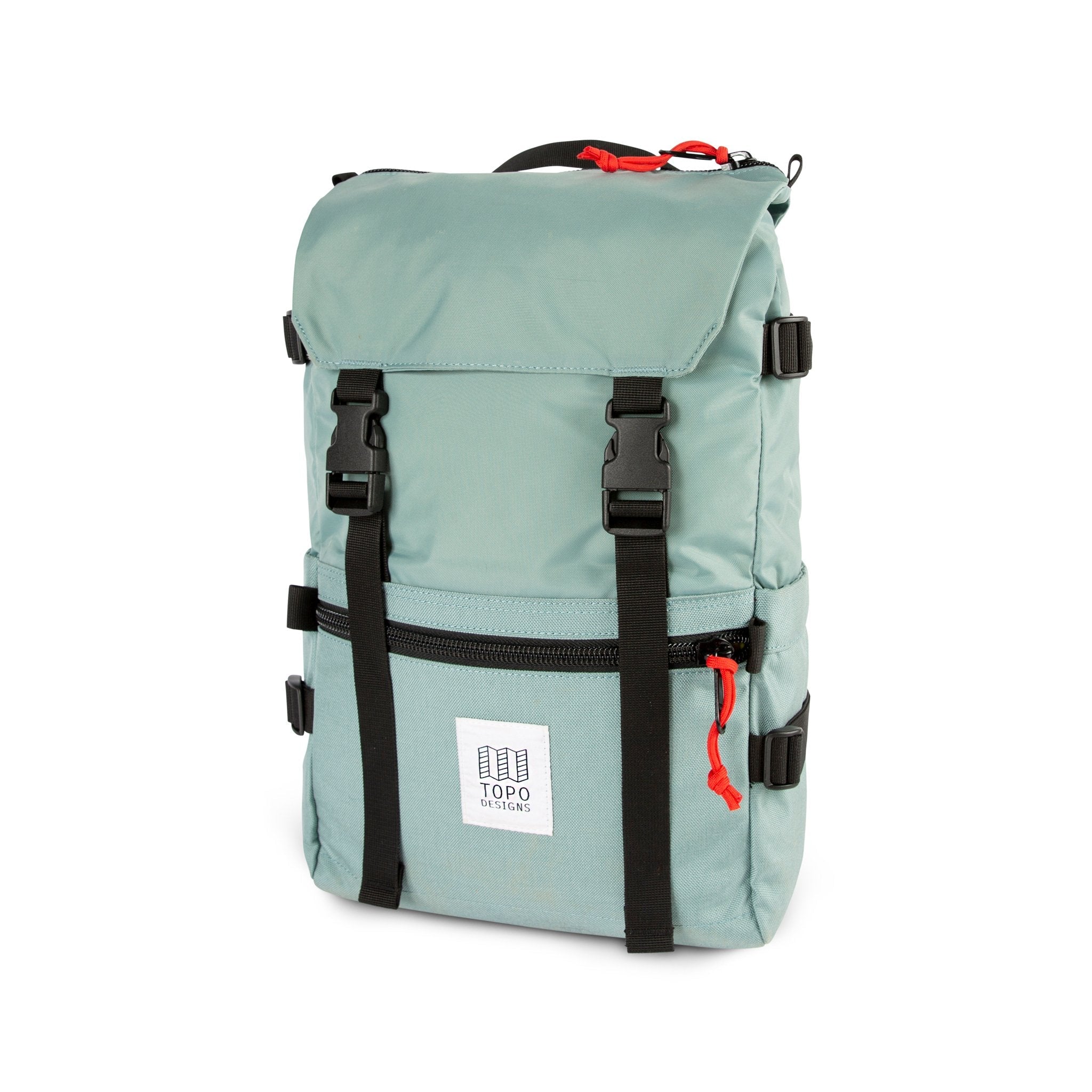 Topo Designs Rover Pack Classic laptop backpack in "Sage" green.