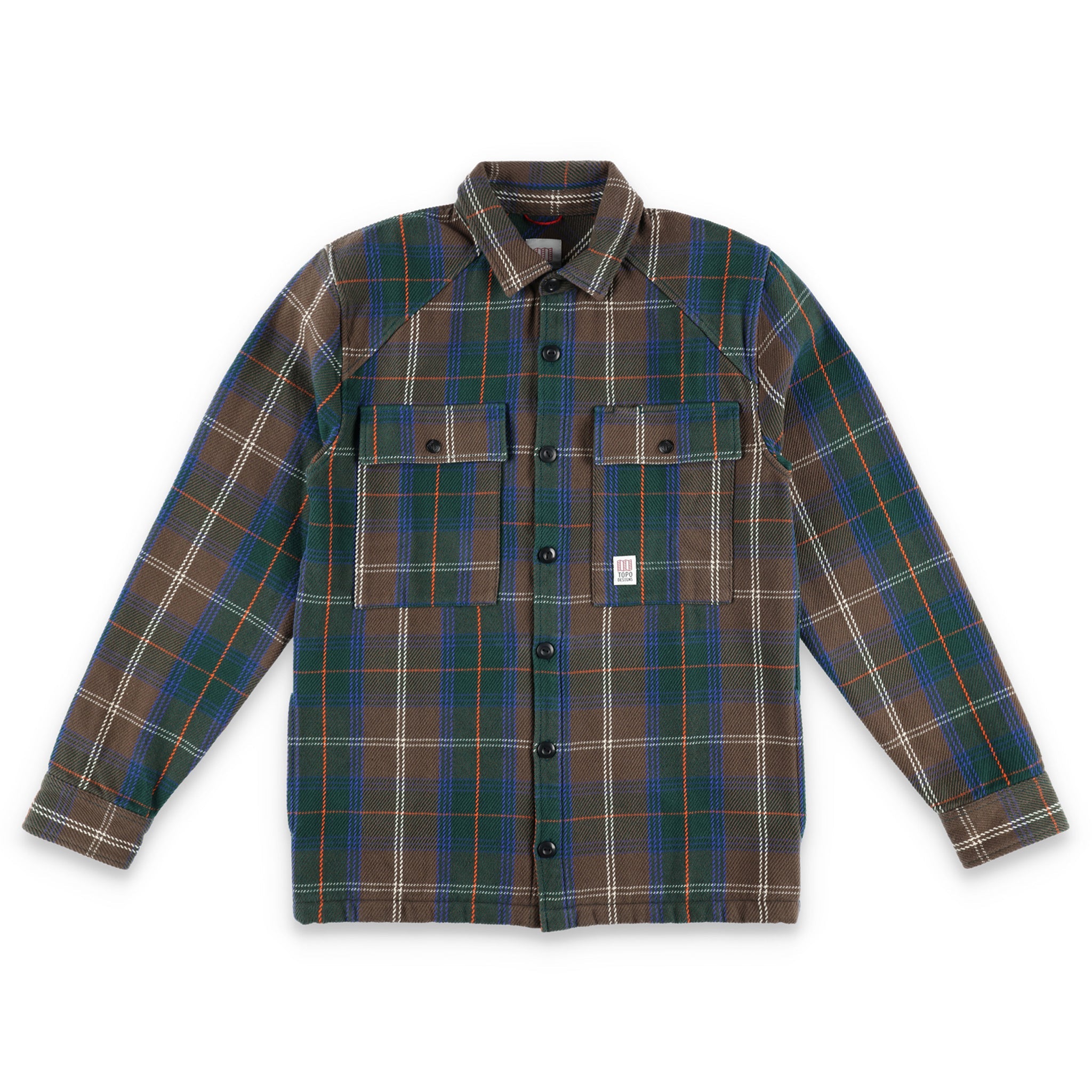 Topo Designs Men's Mountain Shirt Jacket in "Blue / Red Plaid"