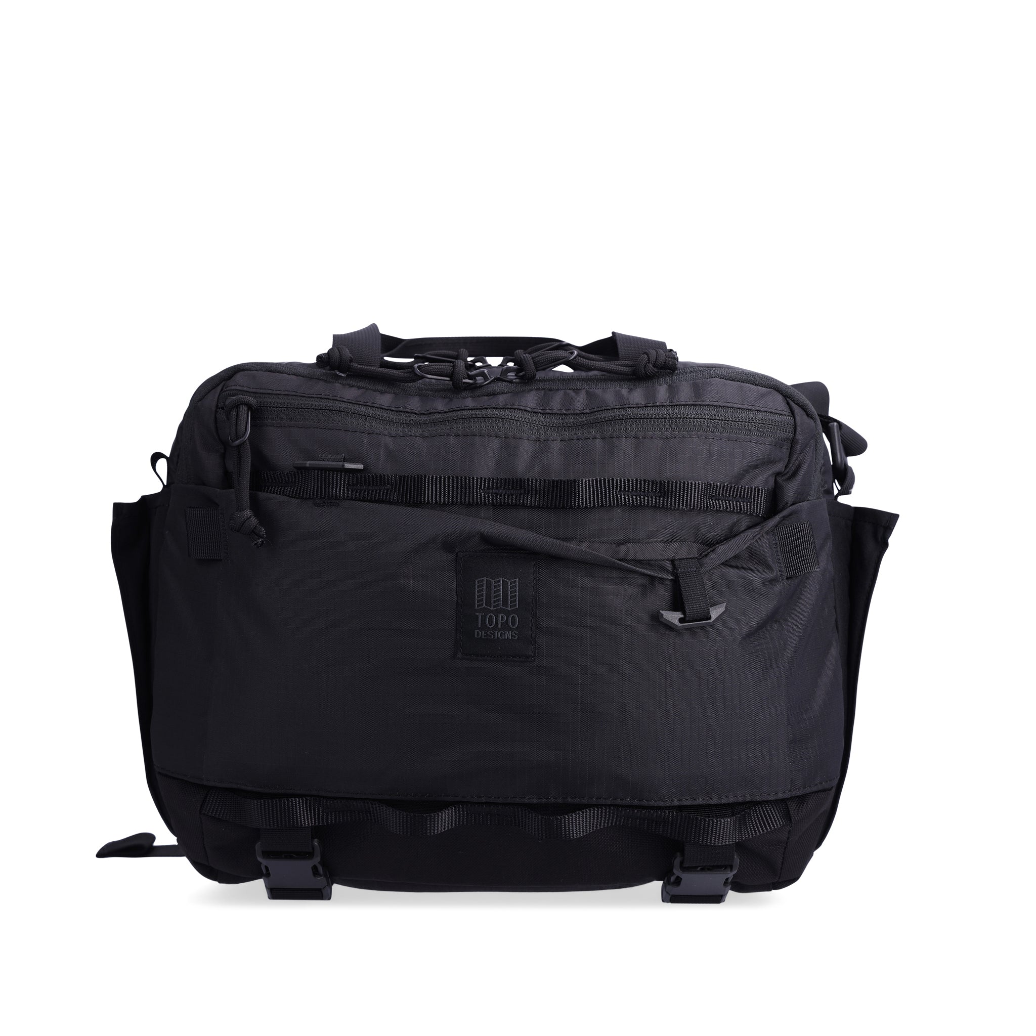 Topo Designs Mountain Cross Bag in recycled "Black" nylon.
