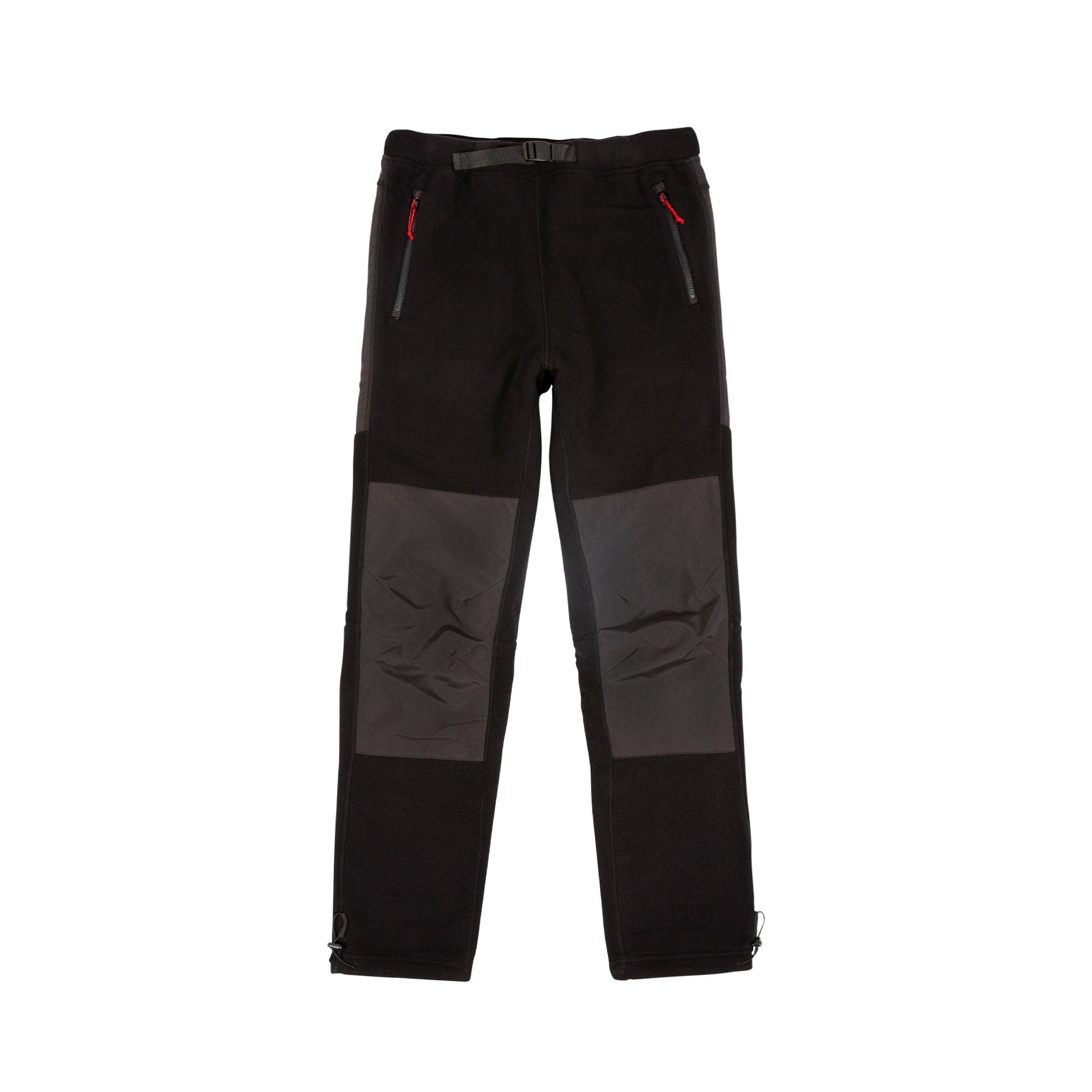 Front product shot of Topo Designs Women's Fleece Pants in "Black".