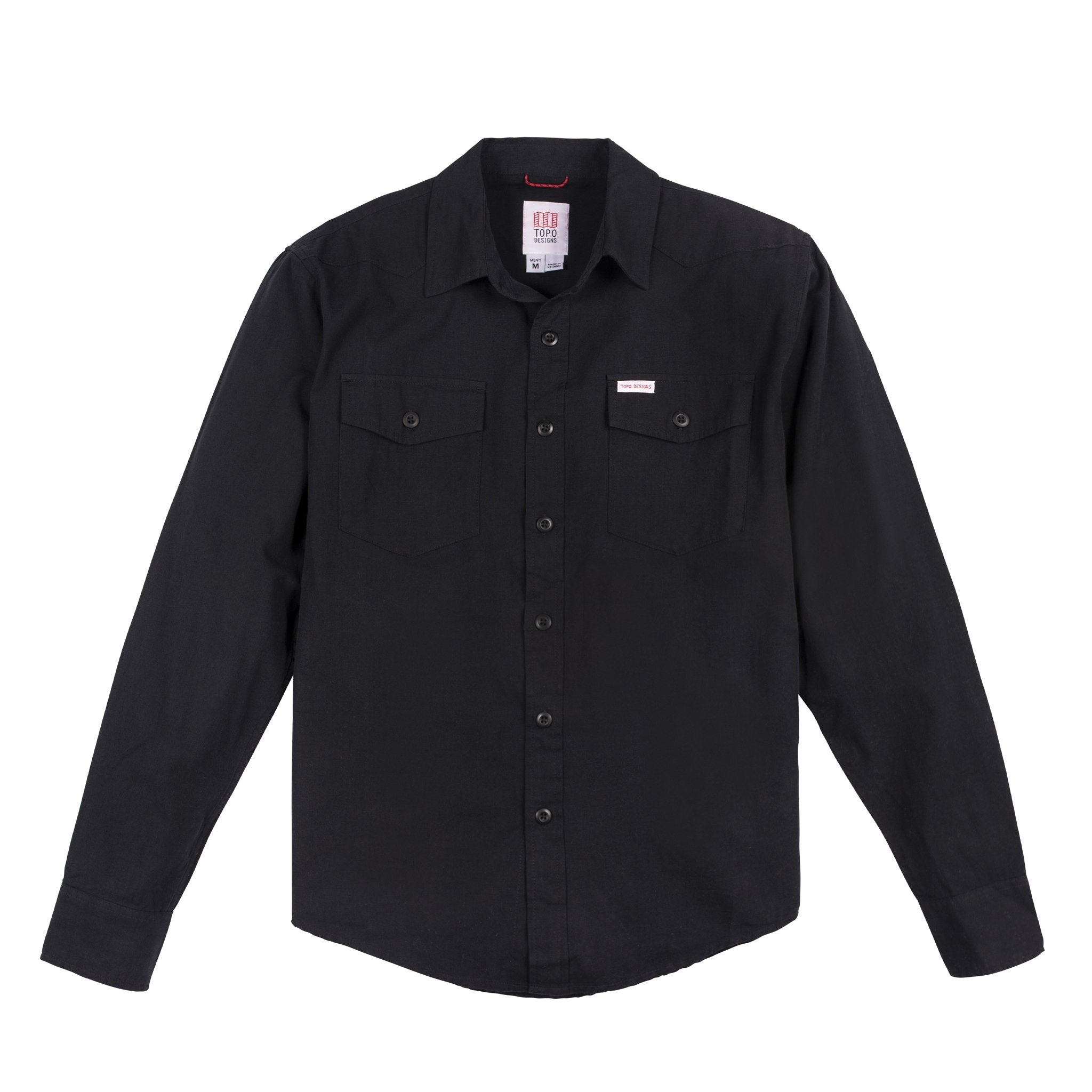 Men's Mountain Shirt Lightweight product image of front in black